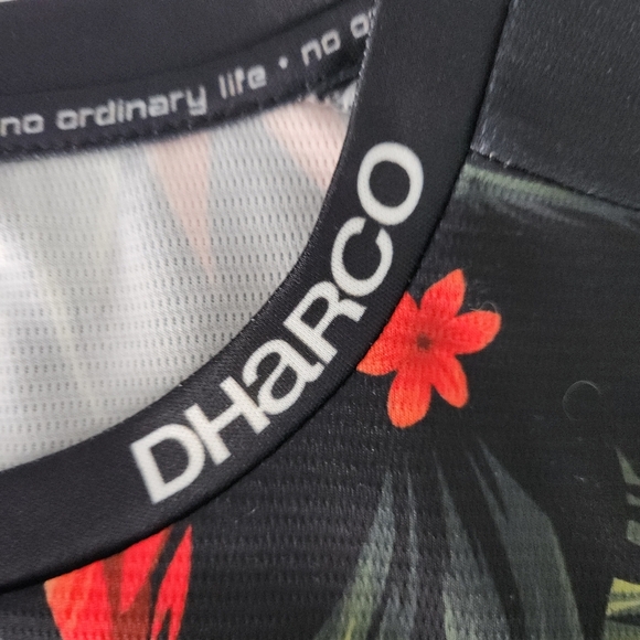 DHARCO Women's Floral tropical MTB mountain bikeJersey Long Sleeve m - Picture 10 of 16